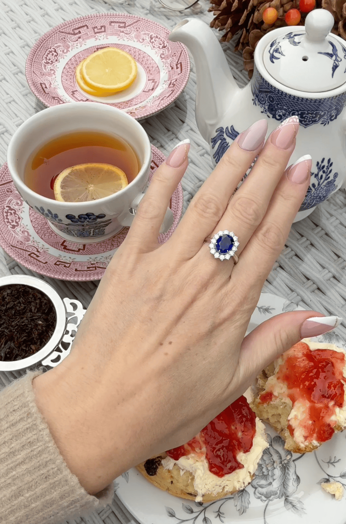 Anello "Diana" Zaffiro Étoile™