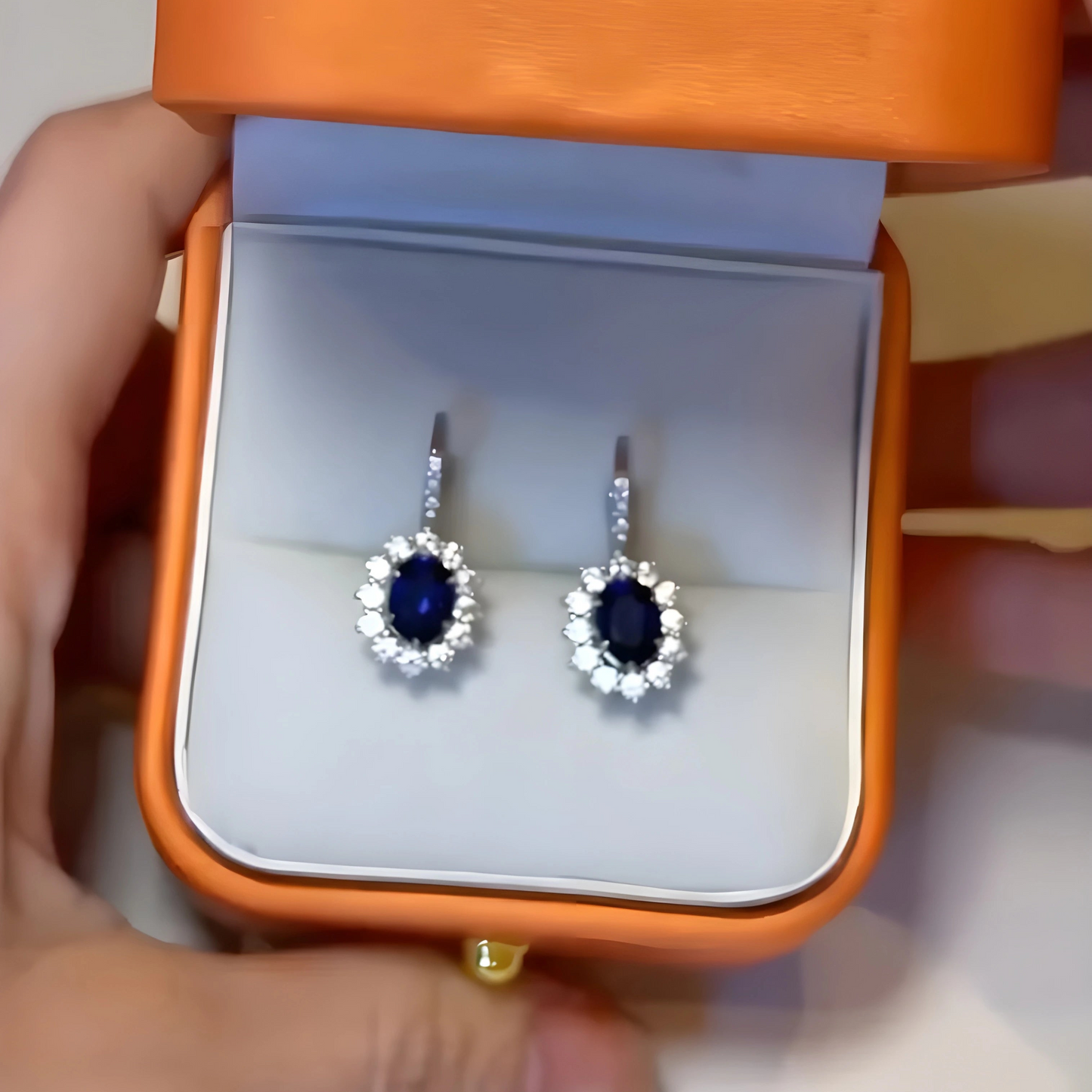 Boucles d'oreilles saphir Étoile™