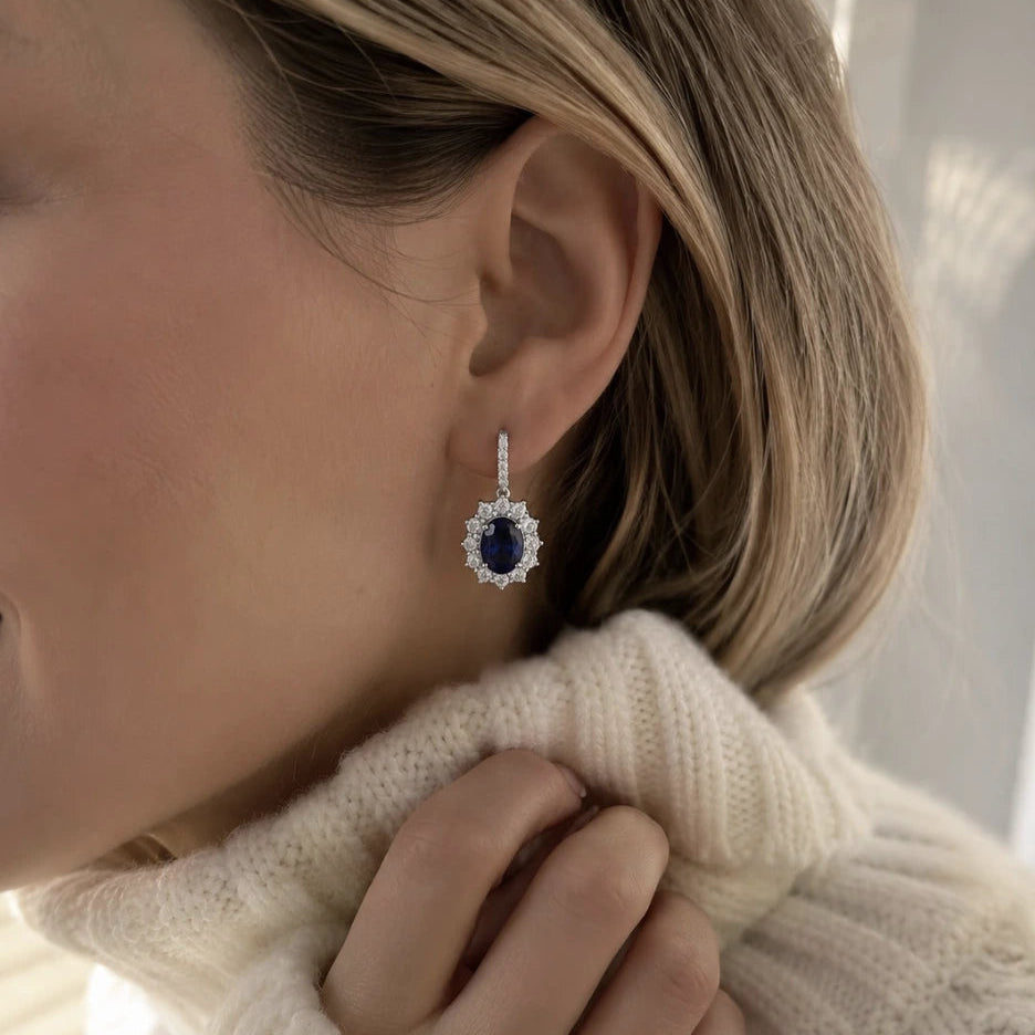Boucles d'oreilles saphir Étoile™