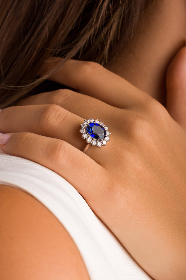 Anello "Diana" Zaffiro Étoile™